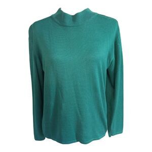 Casual Corner Sweater Green Pullover Size Large